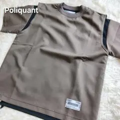 極美品★Poliquant レイヤード Tシャツ オリーブ