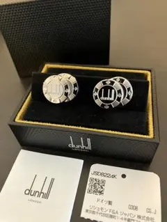 dunhill シルバー カフリンクス カフス　カジノコイン　新品未使用