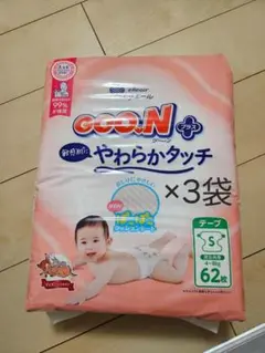 GOO.N やわらかタッチ テープsサイズ 62枚×3袋