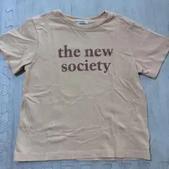 the new society ロゴTシャツ　6y