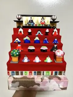 豪勝作　お雛人形　雛段かざり kanouyakitagishi_kk01825