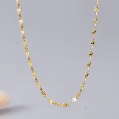 新品の絶品18kネックレス。11