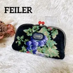 未使用美品FEILER 花柄刺繍 長財布　GER-181044 ゼラニウム 2025年最新】FEILERがま口財布の人気アイテム - メルカリ
