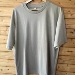 【未使用品】GU ドライポンチTシャツ L ベージュ