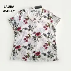 未使用☆LAURA ASHLEY ローラアシュレイ フラワープリント半袖トップス