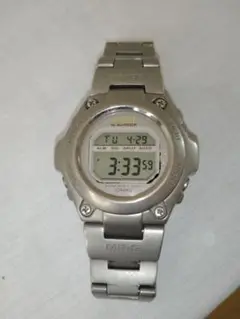 【未使用に近い】カシオGショックMRG-110TZ-3チタンJazzyカラー箱付 ビンテージ】カシオGショックMRG-110TZ-3 チタンJazzyカラー