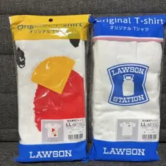 ローソン50周年オリジナルTシャツ からあげクン&ミルク缶　各LLサイズ男女兼用