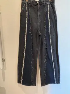 JIEDA SWITCHING OVER DENIM PANTS