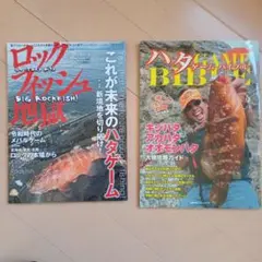 ロックフィッシュ雑誌2冊　ロックフィッシュ地獄・ハタゲームバイブル