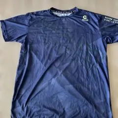 GIRAUDM ネイビー Tシャツ 幾何学模様