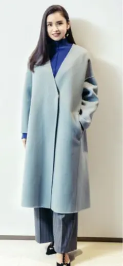 ADORE ルチアーナリバーノーカラーコート