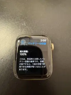 bat.100% Apple Watch6 44mm セルラーモデル ゴールド