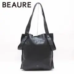 B7334■BEAURE ヴュレ 2way レザー ハンドル トート バッグ