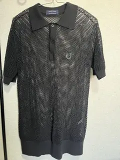 FRED PERRY メッシュポロシャツ S ブラック☆本日限定-￥1500☆