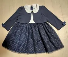 Hiromichi Nakano Baby ネイビー色　ワンピース　95cm