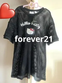 新品タグ付き♡forever21♡SanrioコラボキティちゃんメッシュTシャツ