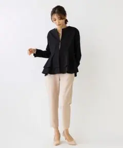 SONO ソーノ ジョーゼットボンディング ダブルフレアジャケット