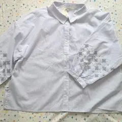 新品タグ付き　Keitto M チェック柄 五分袖シャツ