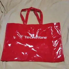 Techifibre 赤エナメル トートバッグ