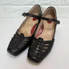 (美品)moonSTAR sporth パンプス 黒 22.0cm