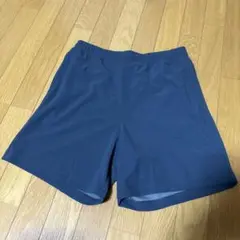 シャリテック梨地ハーフパンツ　Mサイズ　ネイビー　ワークマン