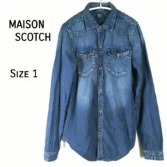 MAISON SCOTCH メゾンスコッチ デニムシャツ size１(M)