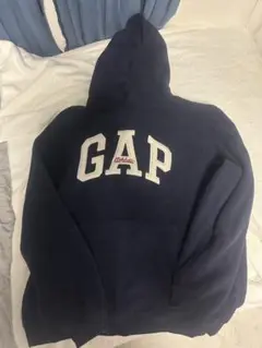 GAP ネイビー ロゴパーカー XL