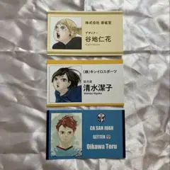 ハイキュー　名刺カードコレクション　谷地　清水　及川
