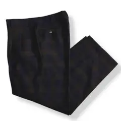 美品【VINTAGE】80s 90s チェック 2タック ビンテージスラックス