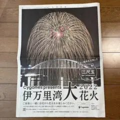 伊万里湾大花火大会 佐賀新聞掲載記事