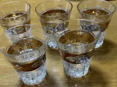 チェコ ボヘミアングラス5個セット