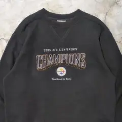 00s Reebok Steelers NFL ブラック　スウェット