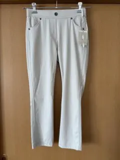 ルイシャンタン レディース パンツ ストレッチパンツ アンクルパンツ アイボリー