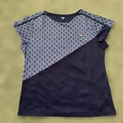 FILA XL 半袖Tシャツ ネイビー/ホワイト