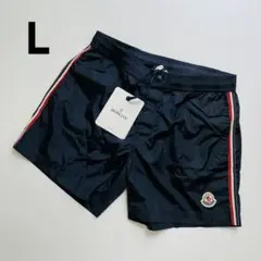 【新品未使用】MONCLER ロゴ スイムパンツ L