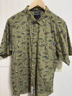 kavu カブー　総柄シャツ　半袖　M