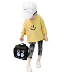 ニコちゃんロングTシャツ キッズトップス 長袖インナー 男女兼用 100cm