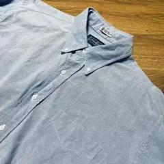 シャンブレー青 GITMAN水色長袖シャツXL相当【美品、usa製】