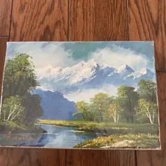 上高地 工藤昭重 油彩画6号