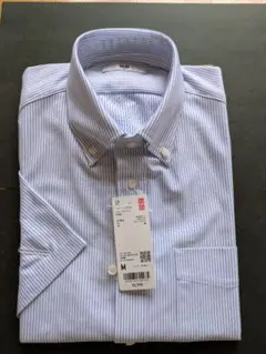 UNIQLO ドライノンアイロンジャージシャツ　Mサイズ (63 Blue )
