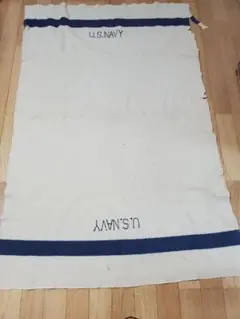 US navy ブランケット　ヴィンテージ　オリジナル　1940s 1940s】アメリカ海軍 ウール ブランケット 《U.S. Navy USN 実物
