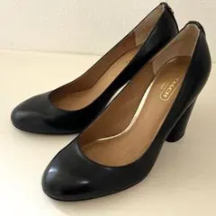 【美品】COACH コーチ パンプス ブラック 5.5（約22.5cm）