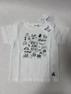 【新品】Noel aime bebe ホワイト Tシャツ 100cm