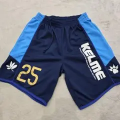 KELME　ケルメ　ハーフパンツ　L　ブルー　25番　フットサル