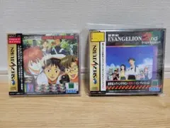 セガサターン用新世紀エヴァンゲリオンソフト2点帯付き