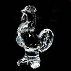 Baccarat クリスタルガラス 酉(鶏)の置物 専用ボックス付き