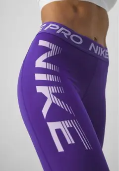 L 新品 ナイキ プロ タイツ PRO スパッツ レギンス フィットネス 紫