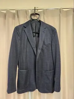 UNITED ARROWS LTD. ジャケット ブルー　千鳥柄　Lサイズ