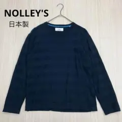 NOLLEY'S ノーリーズ メンズ ストレッチ カットソー 長袖 Tシャツ L