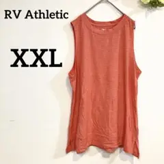 RV Athletic ストライプ タンクトップ XXL オレンジ